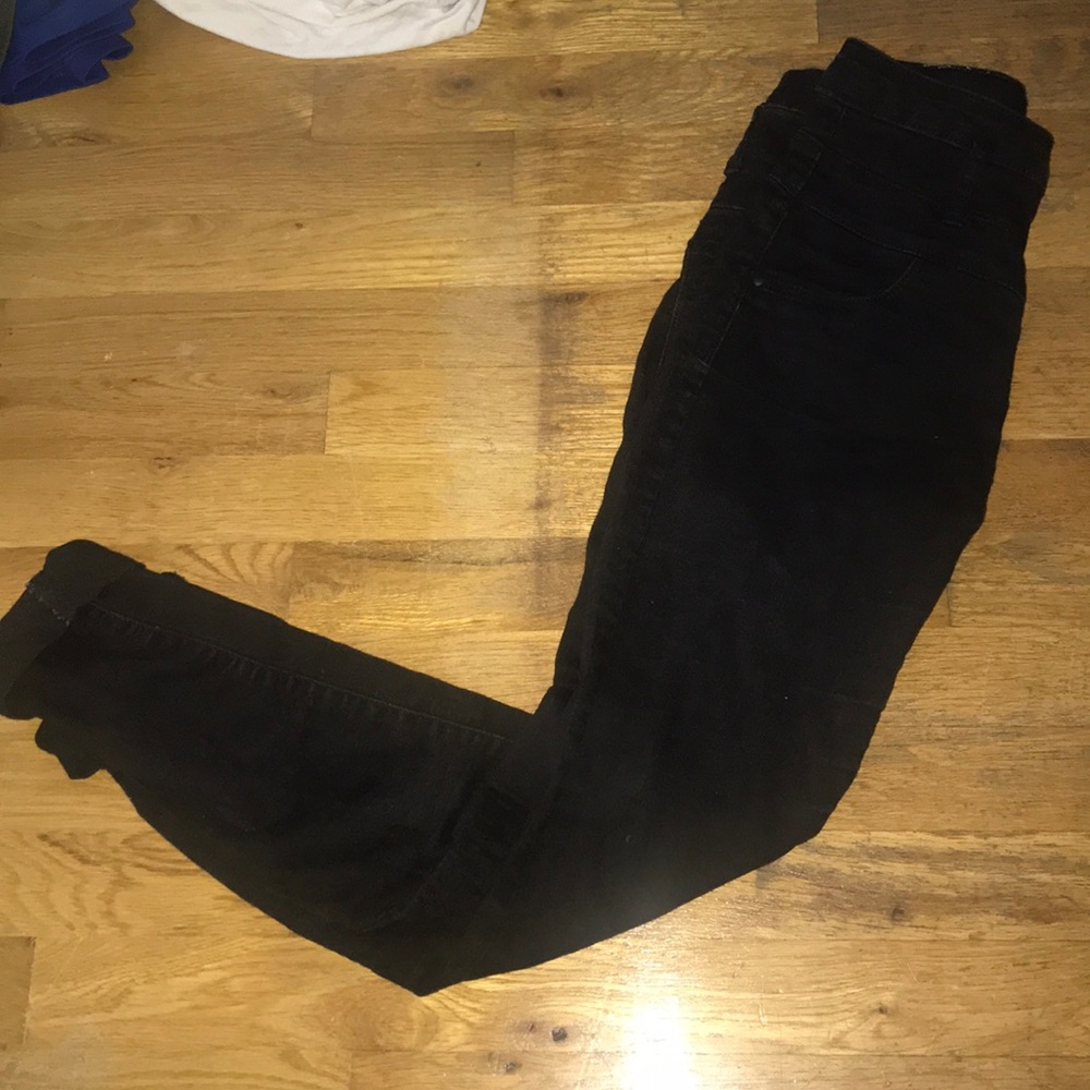 black high waisted jeans